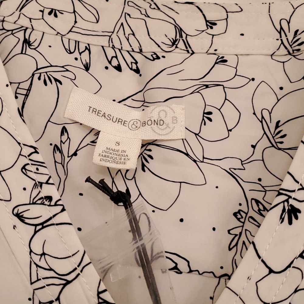 🤍 NWT Treasure & Bond Pajama Style Shirt 🤍 - Picture 5 of 5